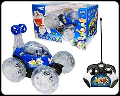 U.R.M. Enterprises 3D Wireless Rechargeable Ben 10 Plastic Stunt Car with Remote Control_new837(Blue)