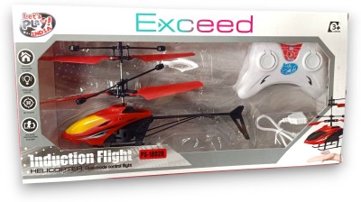 unick RC Remote Control Helicopter Toy Hand Sensor USB Charging Exceed Toy(Multicolor)