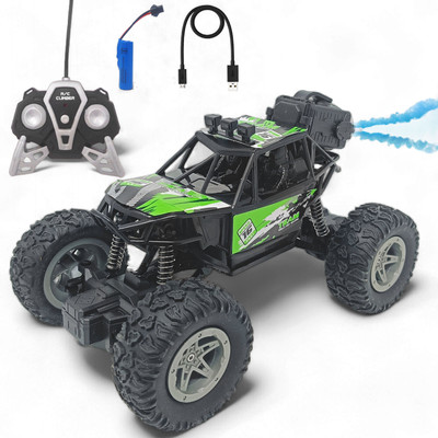 FANSEEKART Remote Control Car Rechargeable Rock Crawler off roading with smoke effect_07(Multicolor)