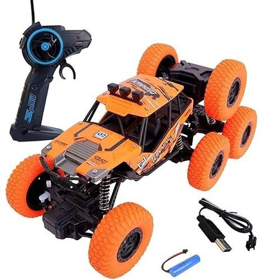 Pepstter 8-Wheel Rock Crawler Car 1:18 Scale Monster Truck 4WD for Kids-High Speed Fun(Multicolor)