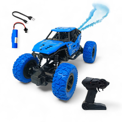 FANSEEKART Metal Body Rechargeable Remote Control Rock Crawler Car for kids_C36(Blue)