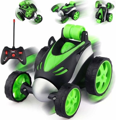 RAGVEE Remote Control RC Stunt Car, High Speed Electric Race Car Toy for Kids(Green)