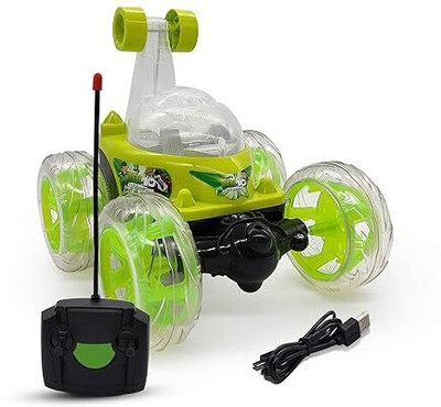 OCFI Remote Control RechargableTwisting Stunt Car with Music & Lights for Kids(Multicolor, Big Stunt Car)