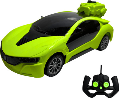 Vaniha 3D Lights Famous Remote Control High Speed and smoke Racing Car Toy for Kids(Multicolor)