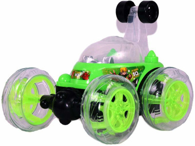 Tenmar Rechargeable Twisting Stunt Car With 360 Degrees Rotation G82(Green)