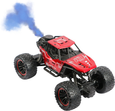 COZYFY Remote Control Car for Kids with Mist Smoke Spray Func- Crawler Climbing RC Toy(Red)