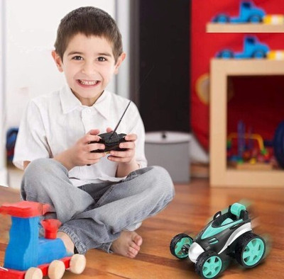Skyler Collection Skyer Collection R/c Four-Way Small Remote Control Stunt Car(Blue)