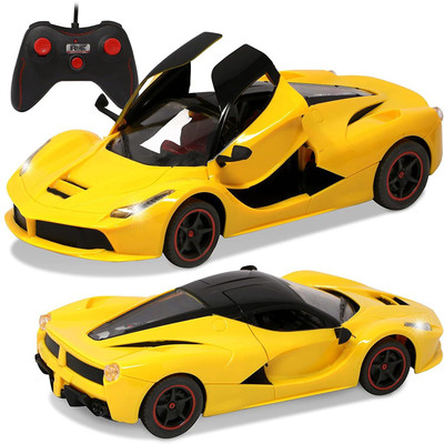 Nexteesh 1:16 Scale Remote Control Super Car with Openable Door & Working Light RC Sport(Yellow)