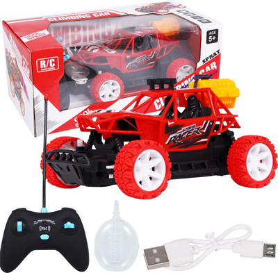 CRAFTOOTOYS Remote control car/Remote control monster truck/ High-speed RC Cars(Red)