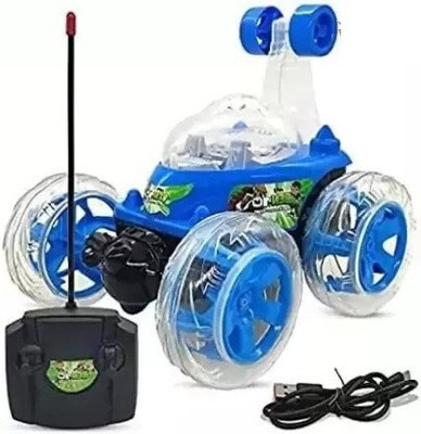 SNMM Best Stunt Car 360° Twisting Remote Control for Kids Music ,Lights_127(Multicolor)