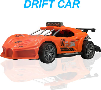 Aavkar creation High-Speed RC Car for Kids – Rechargeable Remote Control Car, Racing Toy Car(Orange)