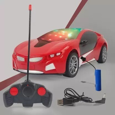 Skyler Collection Skyer Collection R/c TOYS Remote Control High Speed 3D Famous Car with Light(Red)