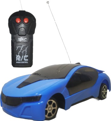 TrendyTGC Wireless Remote Control High Speed Car With 3D Lights / RC Car Toy Gift For Kids(Blue)