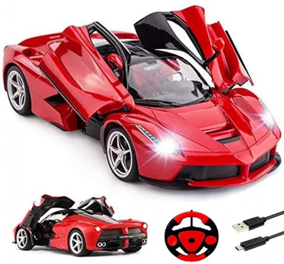 SVE Rechargeable Super Remote Control Car With Opening Doors_RC CAR(Red)