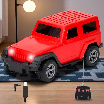 Just97 Remote control Thar Rechargable RC Toys For Kids With Music_I22(Red)