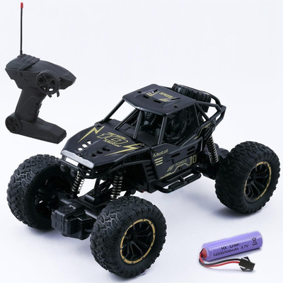KAVIH Alloy Drift Remote Controlled Rock Car RC Monster Truck, Four Wheel Drive(Black)