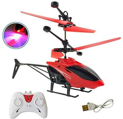 Mitansh Collection Helicopter with Remote Control and Hand Sensor Charging Helicopter(Multicolor)