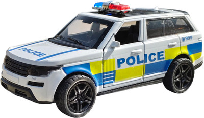 BN TOYS Diecast Metel 1:32 Pull Back and Openable Doors Police Car(White)