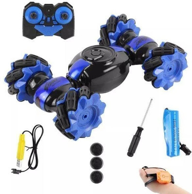 JOYWHIZ Hand Gesture Sensor RC Stunt Car Double Sided Rotating Remote Control Car _H3(Multicolor)