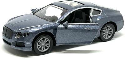 Playrox Metal Toy Car Bentley Sports Sunroof Metallic Open Doors Tailgate Pull Back(Bentley Blue)