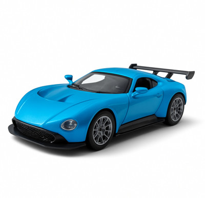 Majestic Bazaar Bugatti 1:36 Pull Back Metal Car with Light & Sound, Opening Doors – Blue Toy(Blue, Pack of: 1)