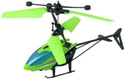 LoftNSoft Presents Remote Control Helicopter USB Chargeable Cable for Boys,Girls Pack of 1(Green)