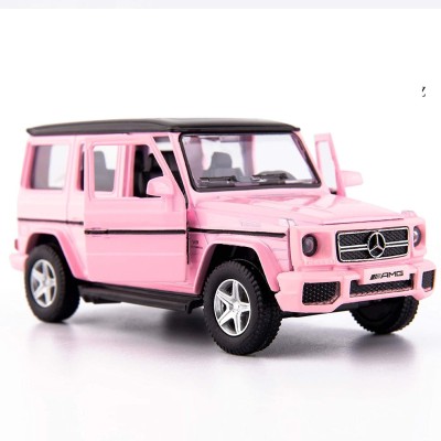 Amaflip Exclusive Alloy Metal Pull Back Die-cast Car Sound Light Mini Auto Toy(Pink)