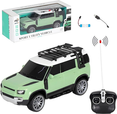 Gomzy High-Speed Off-Road Rc Car Defender with Light Up Remote Control Car for Kids(Multicolor)