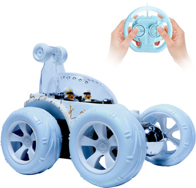 SMART BOY Design RC Stunt Car with LED Light & Music for Kids M-9802(White)