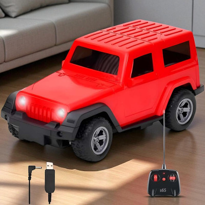 Just97 Remote control Thar Rechargable RC Toys For Kids With Music_I90(Red)
