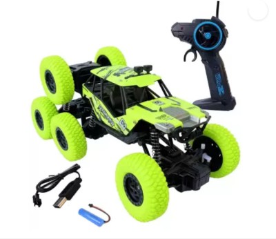 Tiny Tales Rock (IND*37) Crawler Remote Control Car 1:18 Scale Rechargeable Monster Truck(Green)