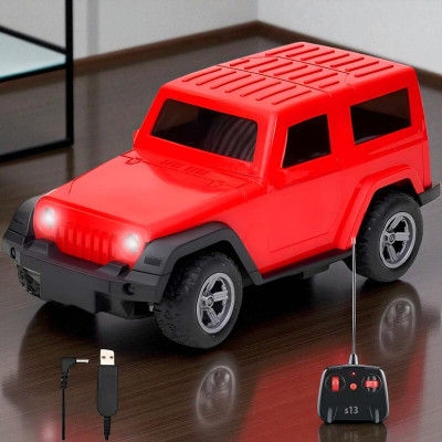 Just97 Remote control Thar Rechargable RC Toys For Kids With Music_I32(Red)