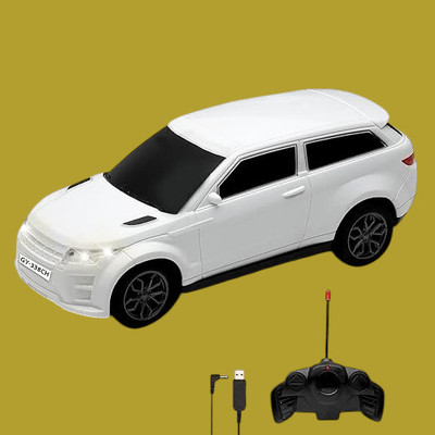 TOYACHI 3D Famous Car Rechargeable Remote Control Toy W34(White)