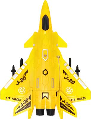 Cambly RC Running/Moving Fighter Jet Airplane Toy with Light for Kids