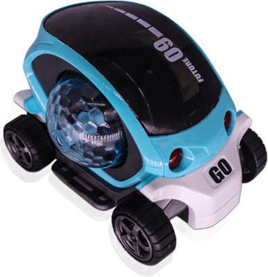 Aseenaa 360 Degree Rotating Bump Go Toy With 4D Musical & Flashing LED Lights Stunt Car(Multicolor)