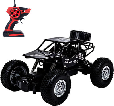 BabyBliss 1:18 Rechargeable 4Wd 2.4GHz Rock Crawler Off Road R/C Car Monster Truck Kids Toys | Remote Control Cars for Kids(Red)
