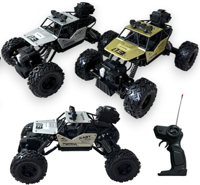 FANSEEKART Remote Control 1:18 Rock Crawler Metal High Speed 4X4 Rechargeable Car_FNS10(Blue)