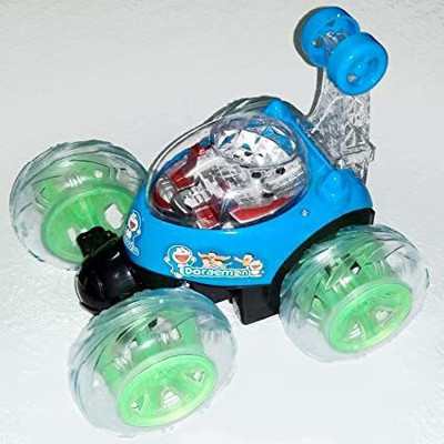JOYWHIZ Rechargeable Remote Control Twisting Stunt Car with 360 Degrees Rotation N23(Multicolor)