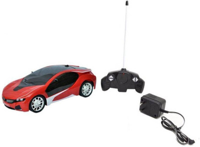 BMT Remote Control rechargeable Famous car with 3D Led light (Red)(Red)