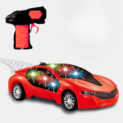 kinegic 3D Lights Famous Remote Control High Speed Racing Car Toy for Kids(Multicolor)