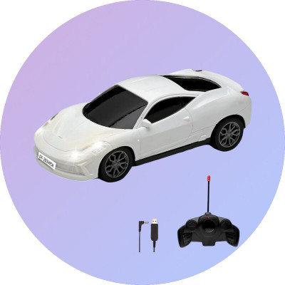 TOYACHI Famous Car Rechargeable Remote Control Toy W33(White)