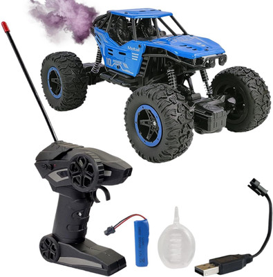 GOSHOPPE ENTERPRISES Mist Smoke Effect Monster Truck Rock Crawler Climbing Rc Toy Vehicle Car(Multicolor)