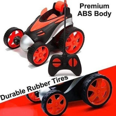 Skyler Collection Skyer Collection R/C Rechargeable Twisting Stunt Car Music & Lights for Kids(Red)