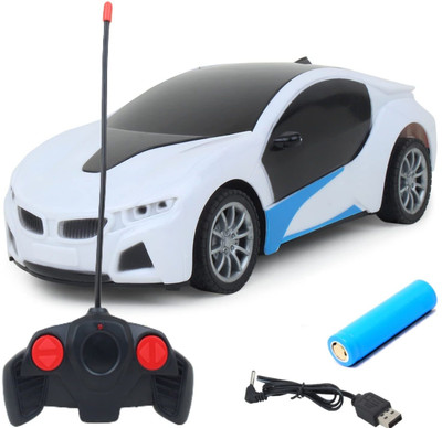 3 Jokers Remote Control Chargeable 3D Famous Car with Flashing Light Car for Kids(Multicolor)
