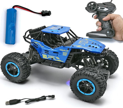 APJ enterprise Remote Control Car For Kids Rock Crawler Climbing Rc Rechargeable Toy for Kids(Blue)