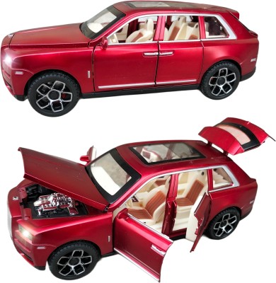 Ruhani Toys & Gift Gallery Rolls-Royce Model Diecast Super Car, Toy Car with Openable Doors, Lights, Sound(Red)