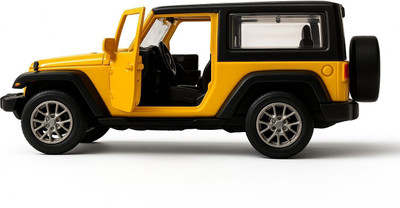 Majestic Bazaar Thar YELLOW Premium Diecast Toy Car - Pull Back Action(Yellow)