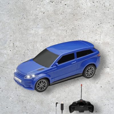 AS TRADERS 3D Famous Car Rechargeable Remote Control Toy B4(Blue)