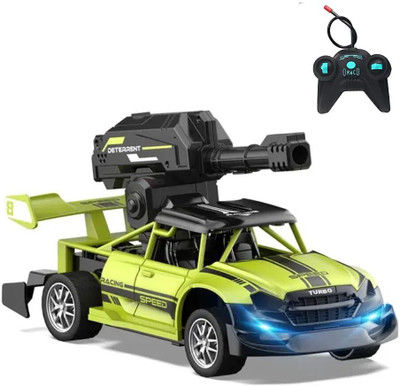 atozyy RC Battle Car with Shooting Blaster Remote Control Car with Lights & Sound(Green)