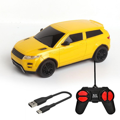 Wembley High Speed Mini 1:24 Scale Rechargeable Remote Control car with Lithium Battery(Yellow & Black)